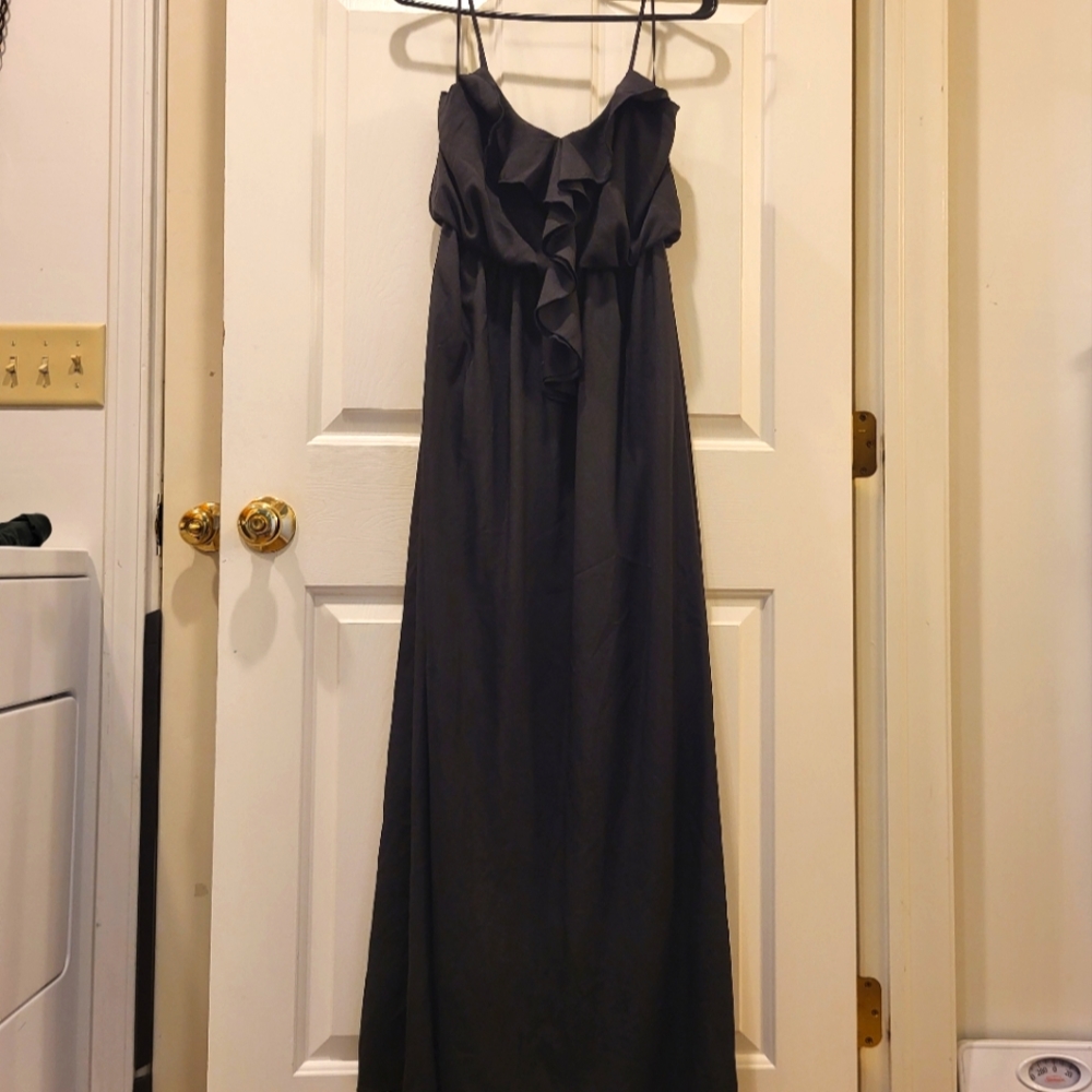 Black Formal Spaghetti Strapped Dress Size Large